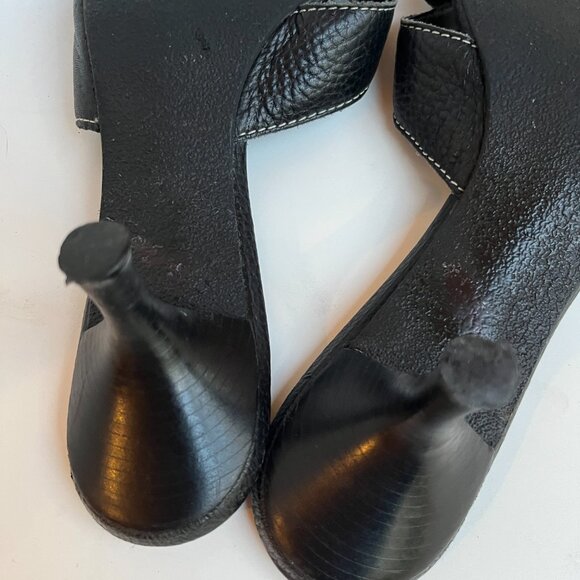 Dr Scholl's Black New Buckle Leather Sandals - never been worn! 9.5 M - Picture 5 of 9